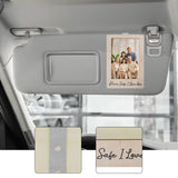 Maxbell Car Sun Visor Photo Holder Picture Frame for Wife Mom Great Gift for Drivers Style A