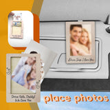Maxbell Car Sun Visor Photo Holder Picture Frame for Wife Mom Great Gift for Drivers Style A