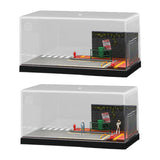 Maxbell 1/64 Model Car Display Case Collection DIY for Tiny Figures Mini Car Vehicle without figure