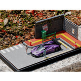 Maxbell 1/64 Model Car Display Case Collection DIY for Tiny Figures Mini Car Vehicle without figure