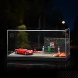 Maxbell 1/64 Model Car Display Case Collection DIY for Tiny Figures Mini Car Vehicle without figure