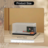 Maxbell 1/64 Model Car Display Case Collection DIY for Tiny Figures Mini Car Vehicle with figure
