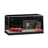 Maxbell 1/64 Model Car Display Case Collection DIY for Tiny Figures Mini Car Vehicle with figure