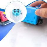 Maxbell Roll Math Stamp Roll Digital Teaching Stamp for School Teaching Teacher Blue