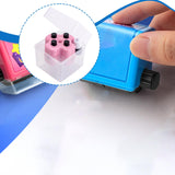 Maxbell Roll Math Stamp Roll Digital Teaching Stamp for School Teaching Teacher Pink