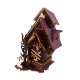 Maxbell DIY Spook House Puzzles Wooden Halloween Decor for Table Cabinet Bookshelf