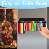 Maxbell Can Cooler Sleeves Holder for Fridge Wall Mounted Beer Can Sleeves Organizer 20mm Hooks