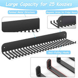 Maxbell Can Cooler Sleeves Holder for Fridge Wall Mounted Beer Can Sleeves Organizer 80mm Hooks