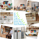 Maxbell Can Cooler Sleeves Holder for Fridge Wall Mounted Beer Can Sleeves Organizer 80mm Hooks