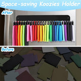 Maxbell Can Cooler Sleeves Holder for Fridge Wall Mounted Beer Can Sleeves Organizer 80mm Hooks