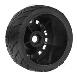 Maxbell 4 Pieces RC Wheels Tires Upgrade Easy Installation Accessories for 1:10 XV02 Gray