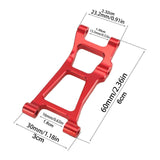 Maxbell RC Rear Lower Swing Arm for 1/14 RC Car 14211 Heavy Duty Sturdy Spare Parts Red