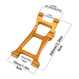 Maxbell RC Rear Lower Swing Arm for 1/14 RC Car 14211 Heavy Duty Sturdy Spare Parts Gold