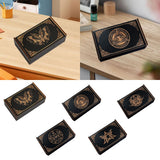 Maxbell Wooden Tarot Box Sliding Gift Rectangular Collectible Decorative Trinket Box Butterfly