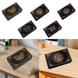 Maxbell Wooden Tarot Box Sliding Gift Rectangular Collectible Decorative Trinket Box Butterfly