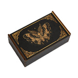 Maxbell Wooden Tarot Box Sliding Gift Rectangular Collectible Decorative Trinket Box Butterfly