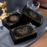 Maxbell Wooden Tarot Box Sliding Gift Rectangular Collectible Decorative Trinket Box Butterfly