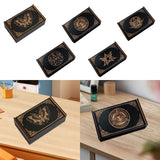 Maxbell Wooden Tarot Box Sliding Gift Rectangular Collectible Decorative Trinket Box Butterfly