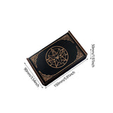 Maxbell Wooden Tarot Box Sliding Gift Rectangular Collectible Decorative Trinket Box Round