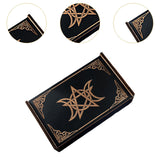 Maxbell Wooden Tarot Box Sliding Gift Rectangular Collectible Decorative Trinket Box Stars Moon