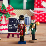 Maxbell 6x DIY Wooden Christmas Nutcrackers Paintable Puppet for Party Home Entrance
