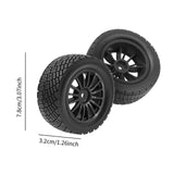 Maxbell 4Pcs 1/10 RC Car Tires W230 Sturdy Spare Parts RC Tyre Tires DIY Accessories Black