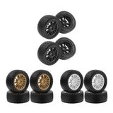 Maxbell 4Pcs 1/10 RC Car Tires W230 Sturdy Spare Parts RC Tyre Tires DIY Accessories Black
