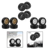 Maxbell 4Pcs 1/10 RC Car Tires W230 Sturdy Spare Parts RC Tyre Tires DIY Accessories Black