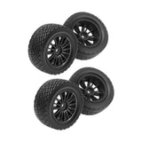 Maxbell 4Pcs 1/10 RC Car Tires W230 Sturdy Spare Parts RC Tyre Tires DIY Accessories Black