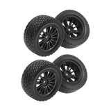 Maxbell 4Pcs 1/10 RC Car Tires W230 Sturdy Spare Parts RC Tyre Tires DIY Accessories Black