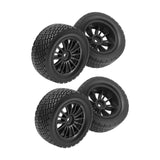 Maxbell 4Pcs 1/10 RC Car Tires W230 Sturdy Spare Parts RC Tyre Tires DIY Accessories Black