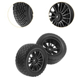 Maxbell 4Pcs 1/10 RC Car Tires W230 Sturdy Spare Parts RC Tyre Tires DIY Accessories Black