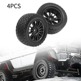 Maxbell 4Pcs 1/10 RC Car Tires W230 Sturdy Spare Parts RC Tyre Tires DIY Accessories Black