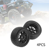 Maxbell 4Pcs 1/10 RC Car Tires W230 Sturdy Spare Parts RC Tyre Tires DIY Accessories Black