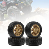 Maxbell 4Pcs 1/10 RC Car Tires W230 Sturdy Spare Parts RC Tyre Tires DIY Accessories Brown