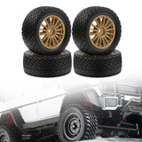 Maxbell 4Pcs 1/10 RC Car Tires W230 Sturdy Spare Parts RC Tyre Tires DIY Accessories Brown