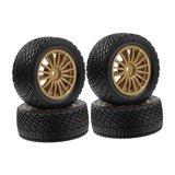 Maxbell 4Pcs 1/10 RC Car Tires W230 Sturdy Spare Parts RC Tyre Tires DIY Accessories Brown