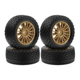 Maxbell 4Pcs 1/10 RC Car Tires W230 Sturdy Spare Parts RC Tyre Tires DIY Accessories Brown