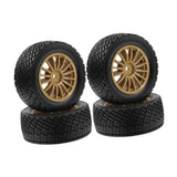 Maxbell 4Pcs 1/10 RC Car Tires W230 Sturdy Spare Parts RC Tyre Tires DIY Accessories Brown