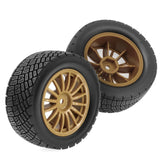 Maxbell 4Pcs 1/10 RC Car Tires W230 Sturdy Spare Parts RC Tyre Tires DIY Accessories Brown