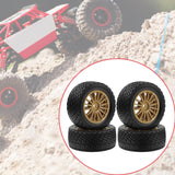 Maxbell 4Pcs 1/10 RC Car Tires W230 Sturdy Spare Parts RC Tyre Tires DIY Accessories Brown