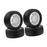 Maxbell 4Pcs 1/10 RC Car Tires W230 Sturdy Spare Parts RC Tyre Tires DIY Accessories White