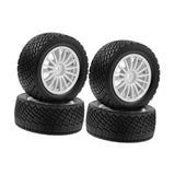 Maxbell 4Pcs 1/10 RC Car Tires W230 Sturdy Spare Parts RC Tyre Tires DIY Accessories White