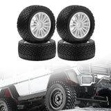 Maxbell 4Pcs 1/10 RC Car Tires W230 Sturdy Spare Parts RC Tyre Tires DIY Accessories White