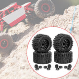 Maxbell 4 Pieces RC Wheels Tires High Performance Attachment Professional Sturdy 1/8