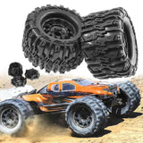 Maxbell 4 Pieces RC Wheels Tires High Performance Attachment Professional Sturdy 1/8