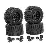 Maxbell 4 Pieces RC Wheels Tires High Performance Attachment Professional Sturdy 1/8