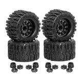 Maxbell 4 Pieces RC Wheels Tires High Performance Attachment Professional Sturdy 1/8