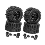 Maxbell 4 Pieces RC Wheels Tires High Performance Attachment Professional Sturdy 1/8