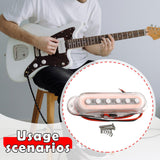 Maxbell Guitar Pickup Single Coil Easy to Install Replacement for Concert Live Stage Neck